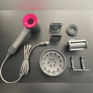 Dyson Hair Dryer Set - Pink and Gray